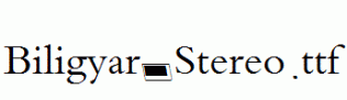 Biligyar-Stereo.ttf