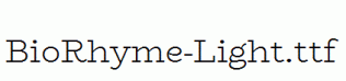 BioRhyme-Light.ttf