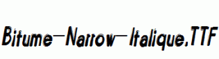 Bitume-Narrow-Italique.ttf