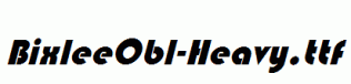 BixleeObl-Heavy.ttf