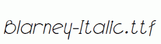Blarney-Italic.ttf