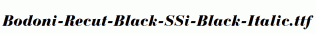 Bodoni-Recut-Black-SSi-Black-Italic.ttf
