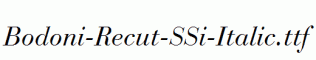 Bodoni-Recut-SSi-Italic.ttf