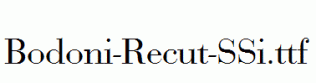 Bodoni-Recut-SSi.ttf
