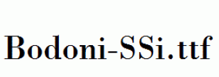 Bodoni-SSi.ttf