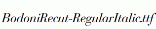 BodoniRecut-RegularItalic.ttf