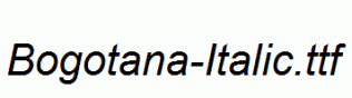 Bogotana-Italic.ttf