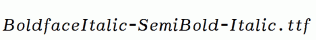 BoldfaceItalic-SemiBold-Italic.ttf