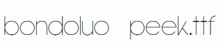 Bondoluo-Peek.ttf