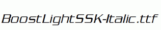 BoostLightSSK-Italic.ttf