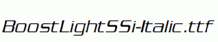 BoostLightSSi-Italic.ttf