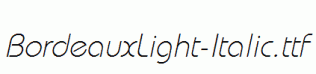 BordeauxLight-Italic.ttf