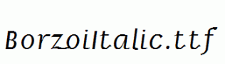 BorzoiItalic.ttf
