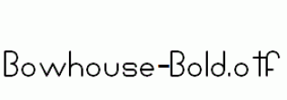 Bowhouse-Bold.otf