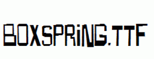 Boxspring.ttf
