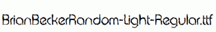 BrianBeckerRandom-Light-Regular.ttf
