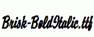 Brisk-BoldItalic.ttf