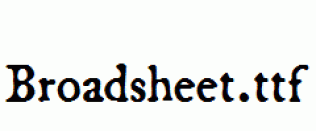 Broadsheet.ttf