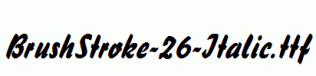 BrushStroke-26-Italic.ttf