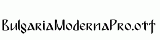 BulgariaModernaPro.otf