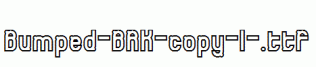 Bumped-BRK-copy-1-.ttf
