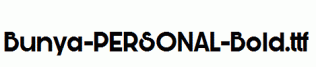 Bunya-PERSONAL-Bold.ttf