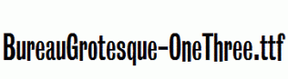 BureauGrotesque-OneThree.ttf