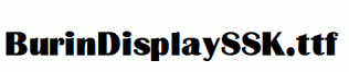 BurinDisplaySSK.ttf