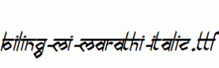 biling-mi-marathi-Italic.ttf