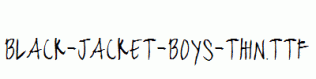 black-jacket-boys-Thin.ttf