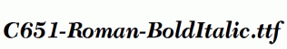 C651-Roman-BoldItalic.ttf