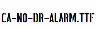 CA-No-Dr-Alarm.ttf