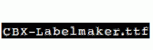 CBX-Labelmaker.ttf