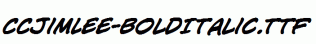 CCJimLee-BoldItalic.ttf