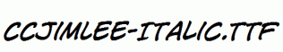 CCJimLee-Italic.ttf