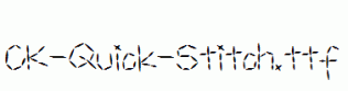 CK-Quick-Stitch.ttf