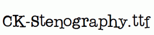 CK-Stenography.ttf