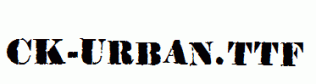 CK-Urban.ttf