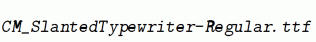 CM_SlantedTypewriter-Regular.ttf