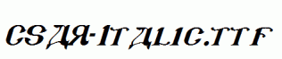 CSAR-Italic.ttf
