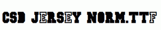 CSD-JERSEY-Norm.ttf
