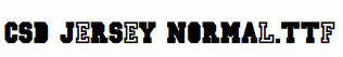 CSD-JERSEY-Normal.ttf