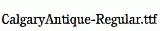CalgaryAntique-Regular.ttf