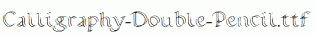 Calligraphy-Double-Pencil.ttf
