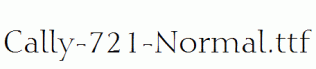 Cally-721-Normal.ttf