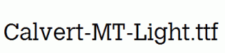 Calvert-MT-Light.ttf