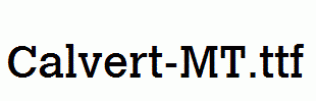 Calvert-MT.ttf