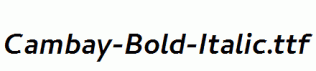 Cambay-Bold-Italic.ttf