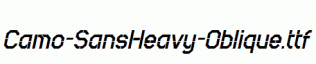 Camo-SansHeavy-Oblique.ttf