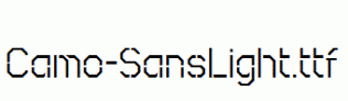 Camo-SansLight.ttf